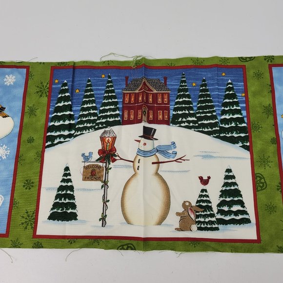 Moda Fabrics Let It Snow Deb Strain Panel 11.5x44" - Picture 3 of 10